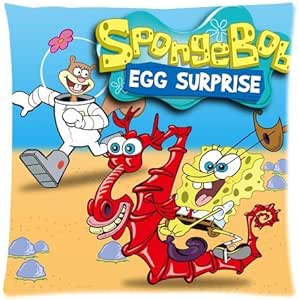 Amazon.com: Sponge Bob Pillowcase Standard Size 18x18 One ...