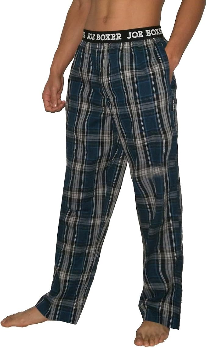 Mens Joe Boxer Casual Fall / Winter Plaid Sleepwear / Pajama Pants