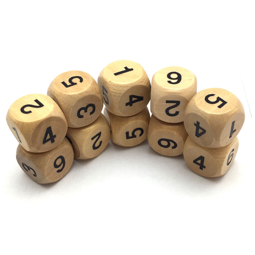 10er Pack Würfel Transparent – 16 Mm, Sechsseitig, Runde Ecken, Für DND, RPG & Brettspiele