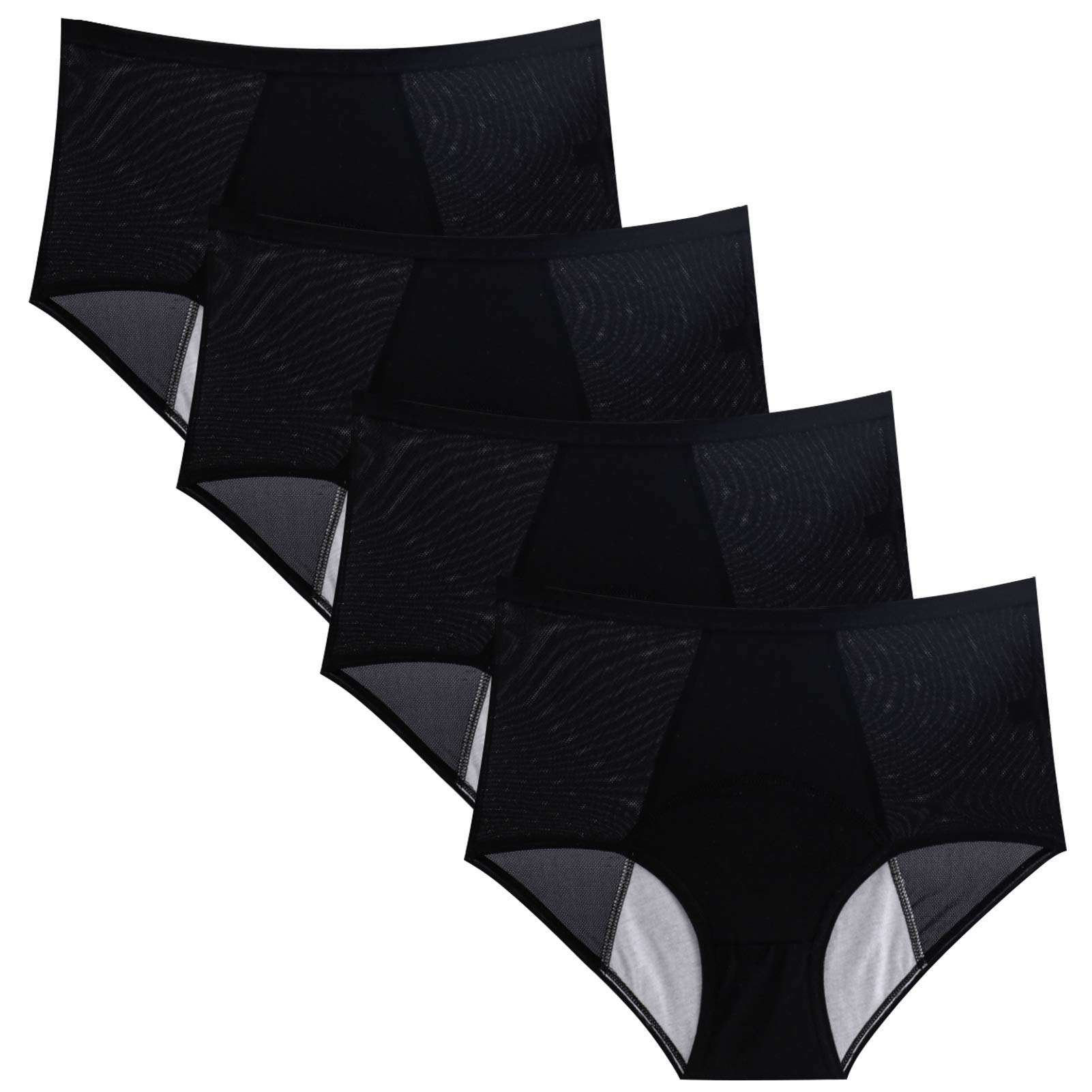 Women's Leakproof Panties High Waist Breathable Panties Full Coverage Cotton Underwear Briefs