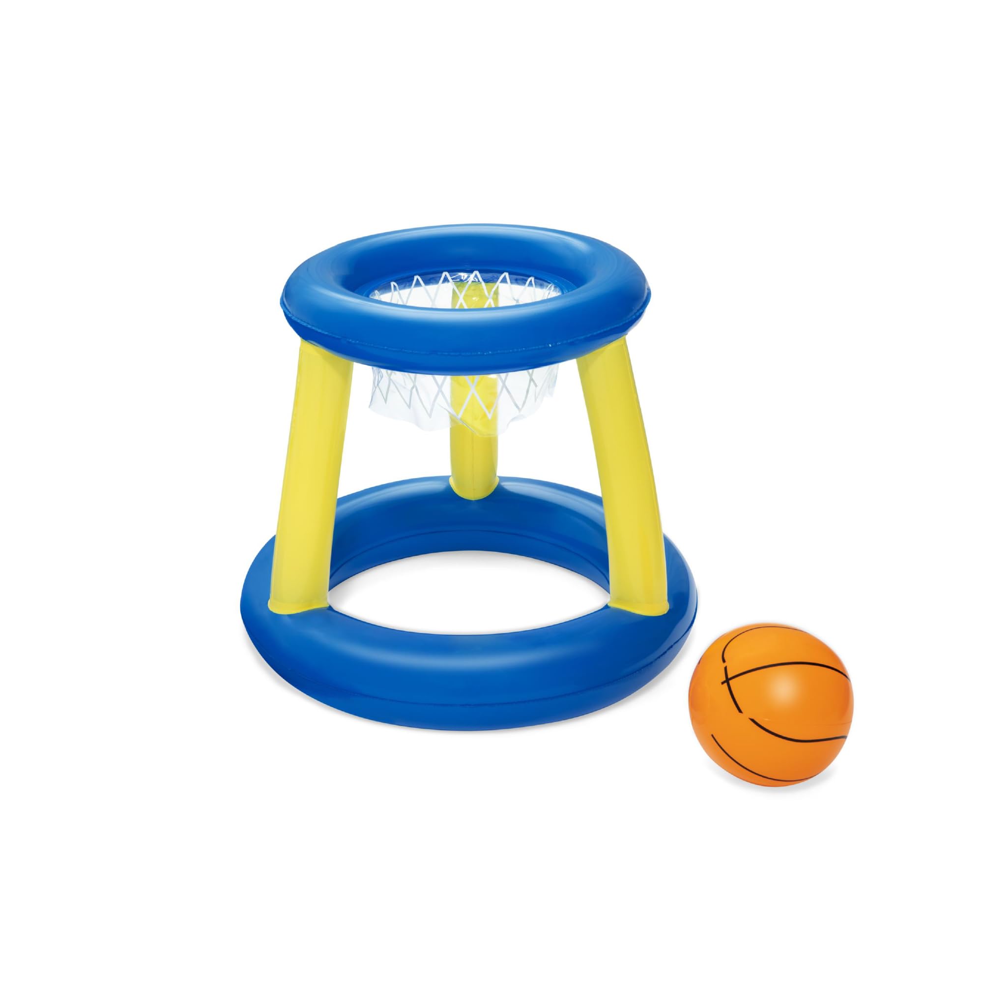 Bestway Splash N Hoop Inflatable Basketball Swimming Set, Floating Pool Game, Orange
