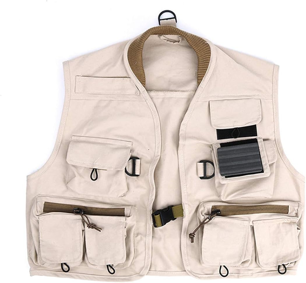 Men's Photography Jacket Gilet Outdoor Lightweight Mesh MultiPockets Vest Fishing Safari