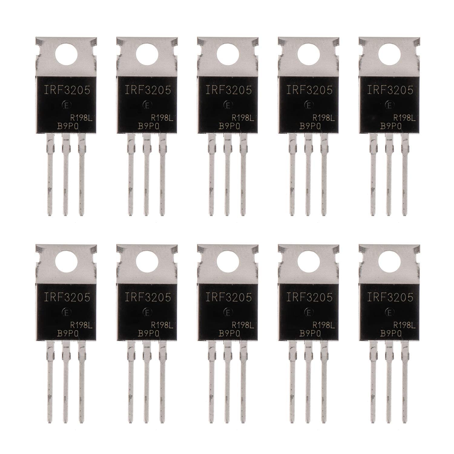 BOJACK IRF3205 MOSFET Transistors 110 A 55 V N-Channel Power MOSFET TO-220AB (Pack of 10 Pcs)