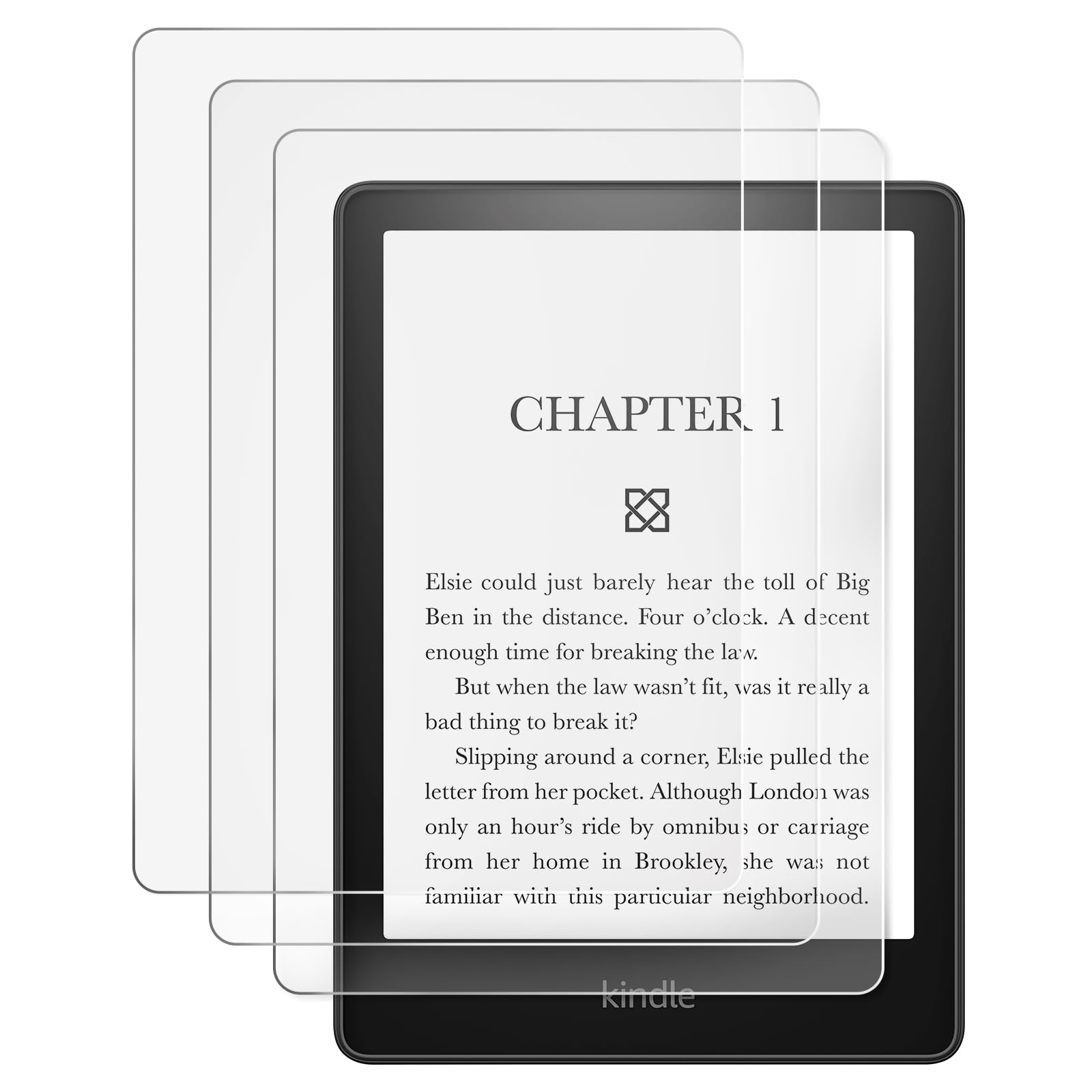 CoBak 3 Pack Anti-Glare Matte Screen Protector for 6.8" Kindle Paperwhite, Kobo Aura H2O Edition 2 - High Clarity, Fingerprint Resistance - PET Film