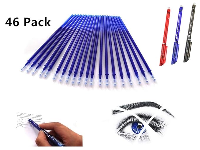 Friction Erasable Pens Value Pack of 46 Pcs10 Pack Erasable Gel Pens