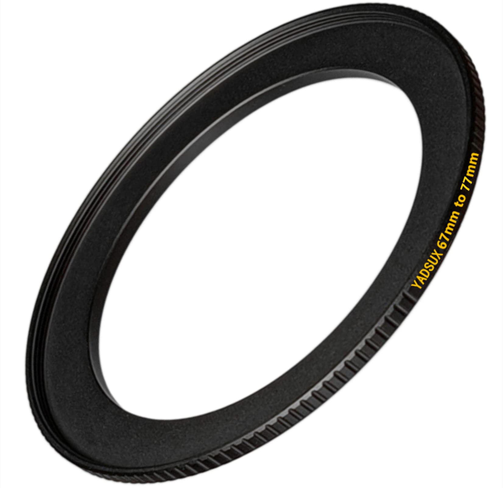 Brass 67mm to 77mm Step Up Adapte Ring for Camera Lens and Filter, Shape Anti-Slip Design for Hand Grip During Installation and disassembly (67mm-77mm)