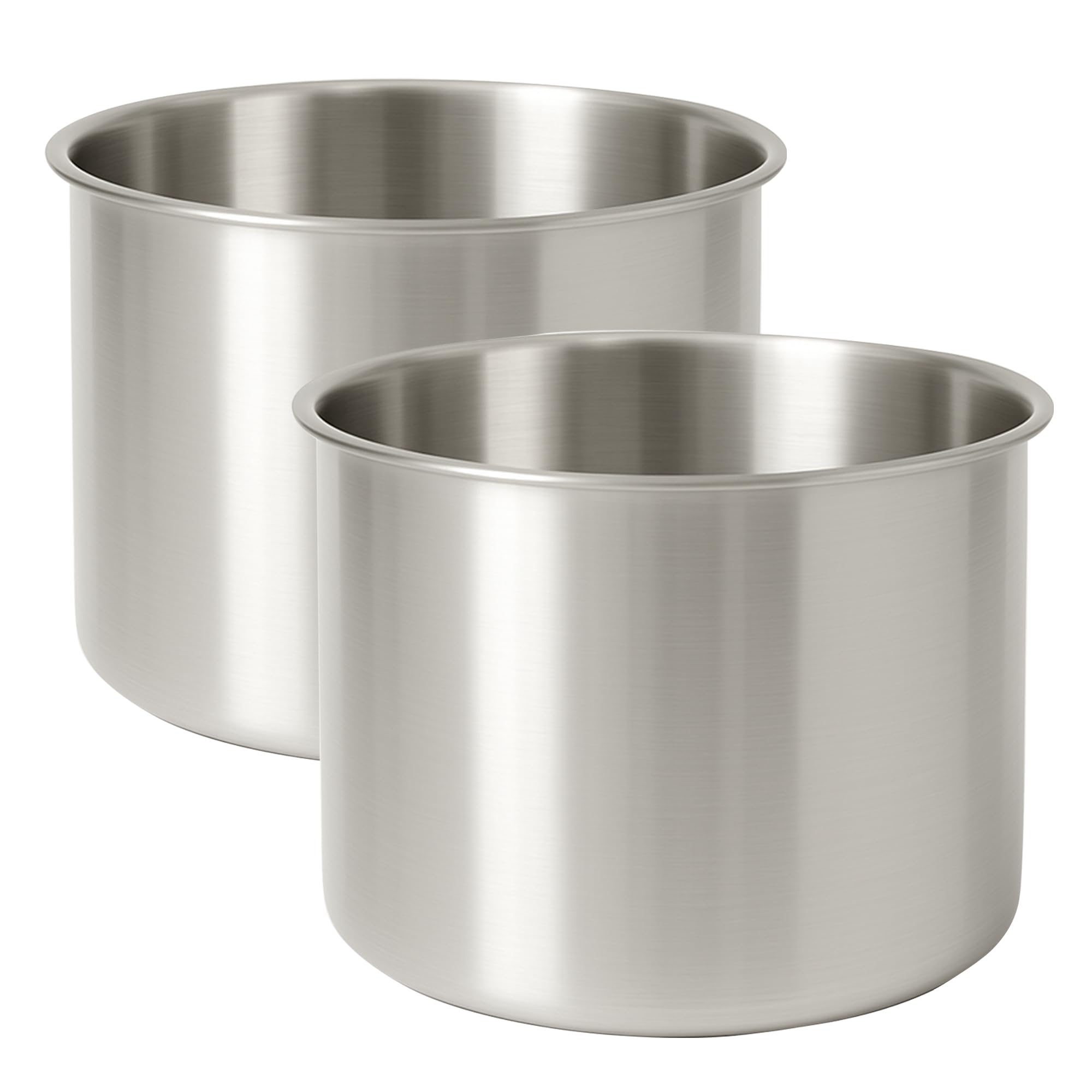 Photo 1 of AVERYDAY 104oz Stainless Steel Dog Bowls Set, 2 Pack for Replacement Dogs Bowl Stand, 13 Cups Metal Dog Bowls with 5.24" Deep, 7 Inch Dogs Water Bowl for Raised Feeder with Opening 7.28-7.44"