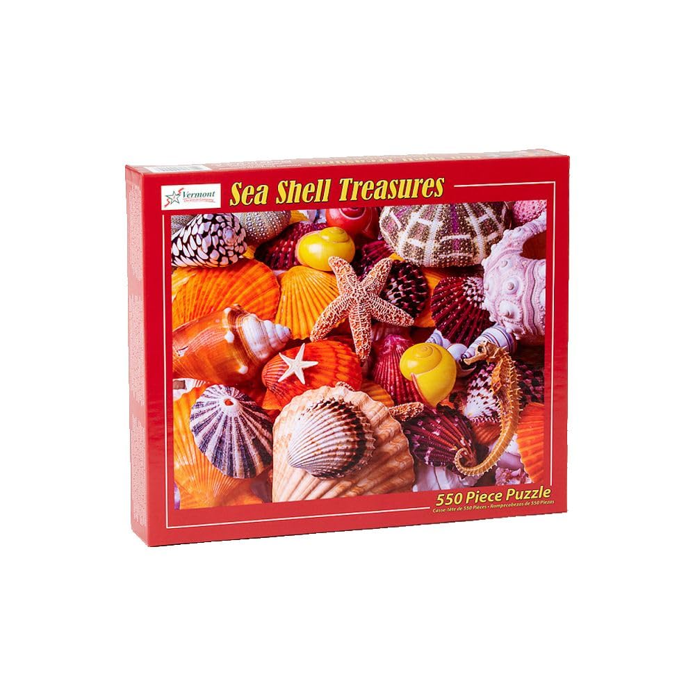 Vermont Christmas Company Sea Shell Treasures Jigsaw Puzzle 550 Piece