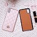 iPhone 8 Plus Case, Pink Premium PU Luxury Stylish Designer Fashion Leather Cover Case for iPhone 7 & 8 Plus
