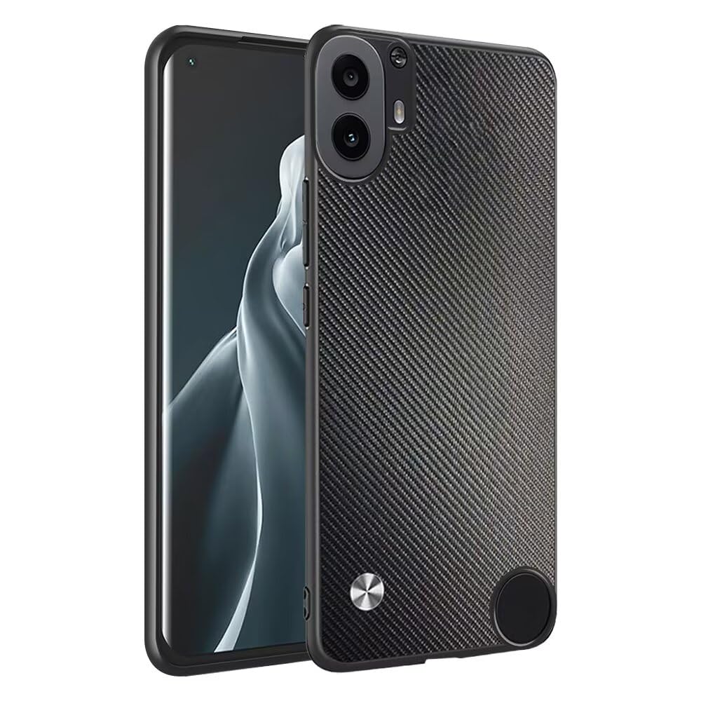 HAFFAN Phone Case Protective Cover Designed for CMF Phone 1 (6.67" inches), Imitation Leather Style - Kevlar