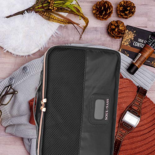 Soul+Sass Suitcase Carry on Travel Packing Cubes for Luggage with