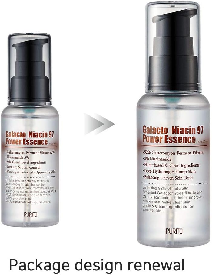 PURITO, Galacto Niacin 97 Power Essence 2 fl.oz /92% galactomyces/fermented/Treatment essence/pore control - Image 3