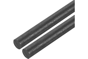 MECCANIXITY Graphite Rod, Graphite Stirring Rod Cylinder Stick Carbon Rod 250x13mm Black for Electrode, Melting Casting, Cruc