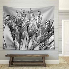 Dewy Dandelion - Fabric Wall Tapestry Home Decor - 51x60 inches