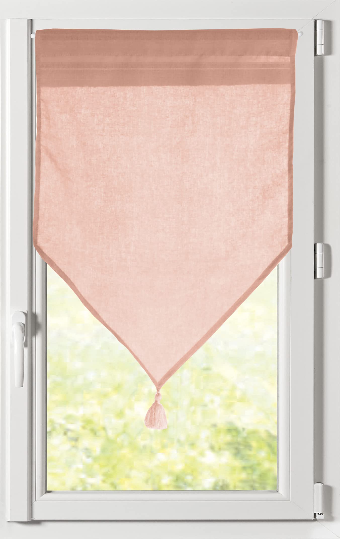 Lovely Casa Monna Window Curtain 60 x 120 cm 100% Polyester Terracotta