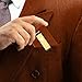 Slim Front Pocket Wallets with Money Clip- Mens Minimalist Genuine Leather Card Sleeve Wallet