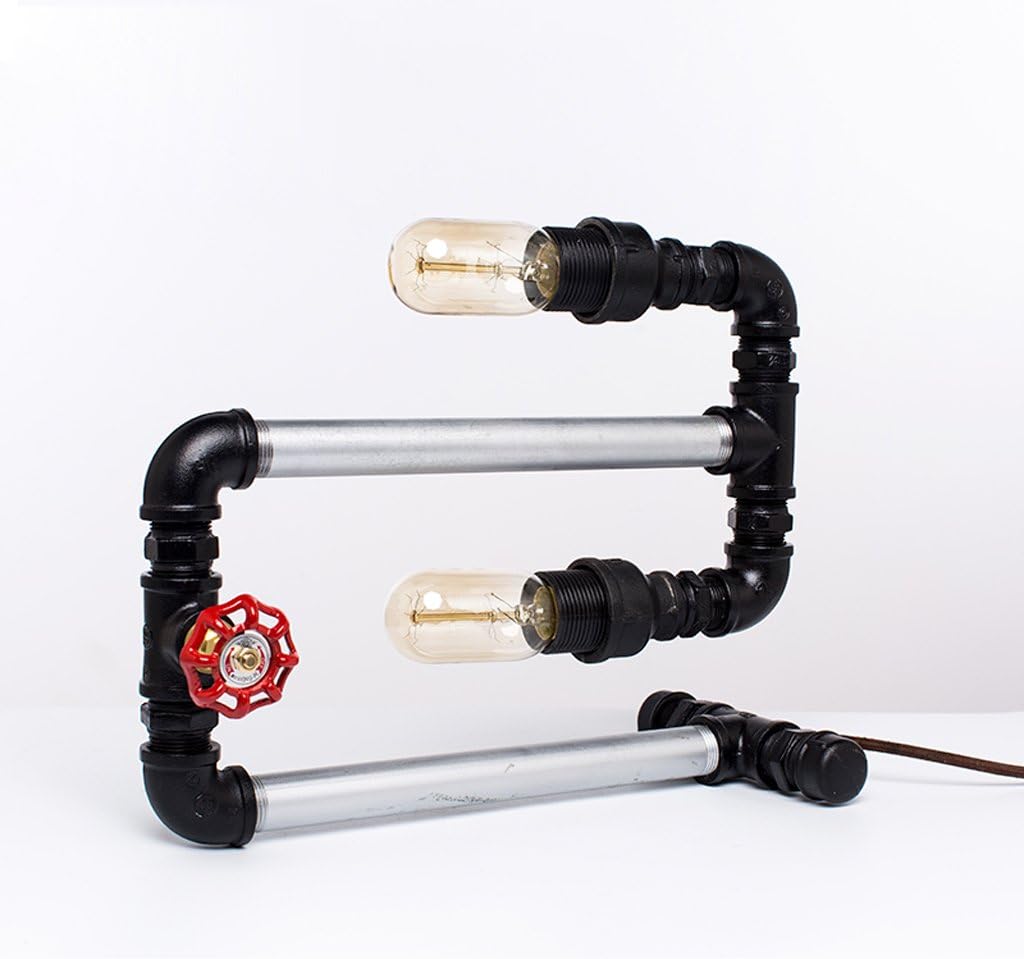 Creative lamp Water pipe wheel switch American style Iron pipe Light