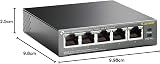 TP-Link TL-SG1005P 5-Port Gigabit PoE Switch 4-Port PoE+ 802.3af/at 65W view 3