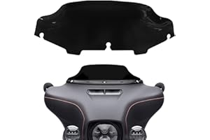 totiancong 6" Windshield Windscreen for 2014-2024 Harley Davidson Touring Street Glide Electra Glide/Ultra Limited/Tri Glide FLHT FLHX FLHXS FLHTK, Black