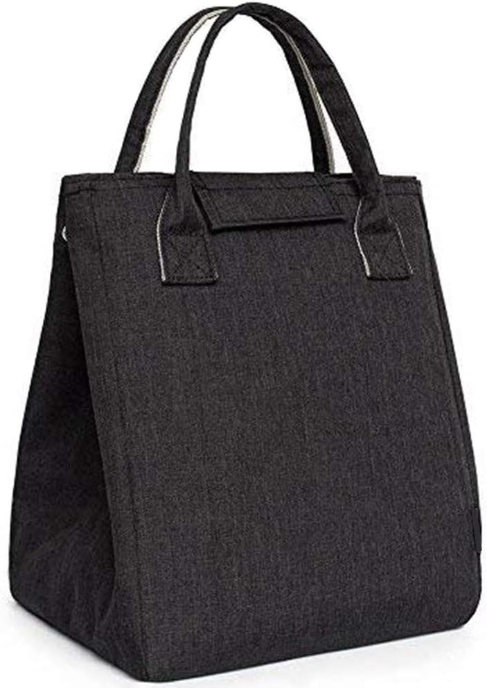 Moosoo Insulated Lunch Bag Adult Reusable Lunch Tote Cooler Bag Lunch Container (Dark Grey)