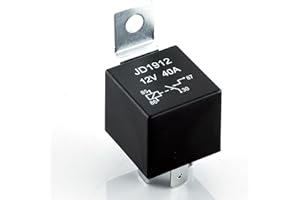 KD KISONIED JD1912 Automotive Relay with Iron Bracket 12V 40A 4-Pin for Cars Trucks Vans Motorcycles Boats Switches Diesel Engines Starters