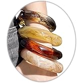 ZMJK Colorful Chunky Resin Bangle Bracelet Set for Women Geometric Acrylic Big Cuff Bracelets Punk Thick Wide Statement Bangle Bracelets for Women Resin Jewelry