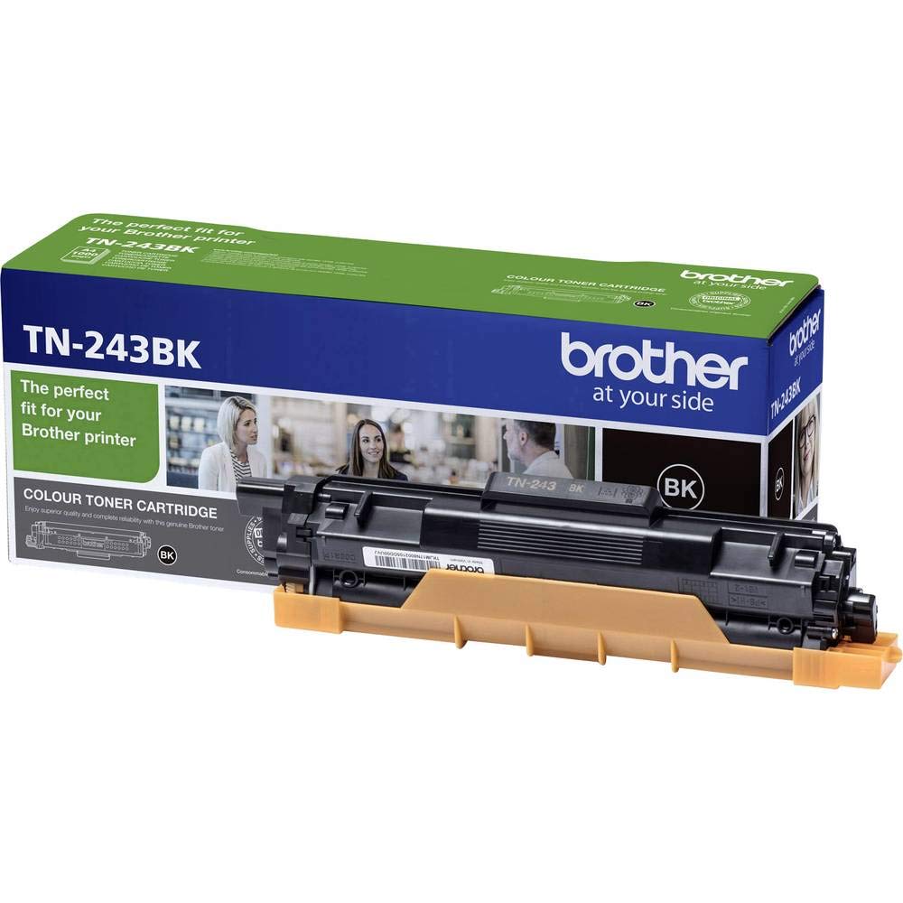Brother TN-243BK Toner Cartridge, Black, Single Pack, Standard Yield, Includes 1 x Toner Cartridge, Genuine Supplies
