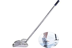 Shaledig Sand Scoop for Metal Detecting, Stainless Steel Shovel Scoop for Metal Detecting for Adults, Rust-Proof Sand Scoops for Treasure Hunting, Handheld with Long Heavy Duty Handle Pole Design