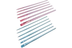 OATIPHO 12pcs Watercolor Paint Brush Set with Soft Nylon Bristles, Wooden Handle Fine Detail Artist Brushes