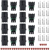 MUYI 10 Kit 3 Pin Way Waterproof Electrical Connector 2.5mm Series Terminals Weatherpack Connectors