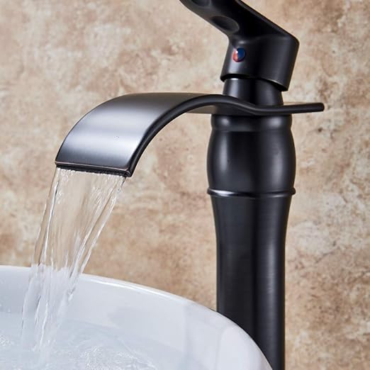 Grifo Baño de bronce frotado con aceite Manija única Orificio simple