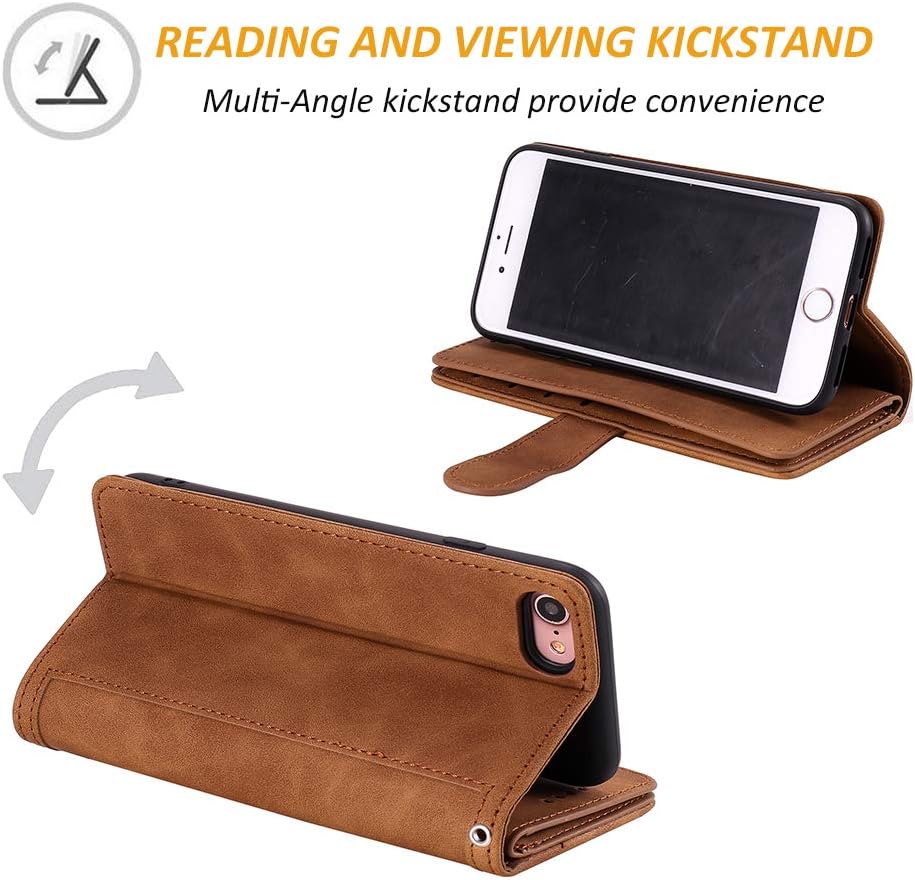 UEEBAI Wallet Case for iPhone 7/8/SE 2022 5G/SE 2020 - Image 4