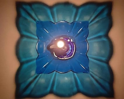 DBest Choice Reflected Shadow Floating Transparent Diwali Diya Set Lantern Candle Panti Oil Lamps for Diwali Puja/Pooja Room Decoration Item Gift Plastic Diya Set of 12 diya (Rectangular Shape)-Pack of 2 Set