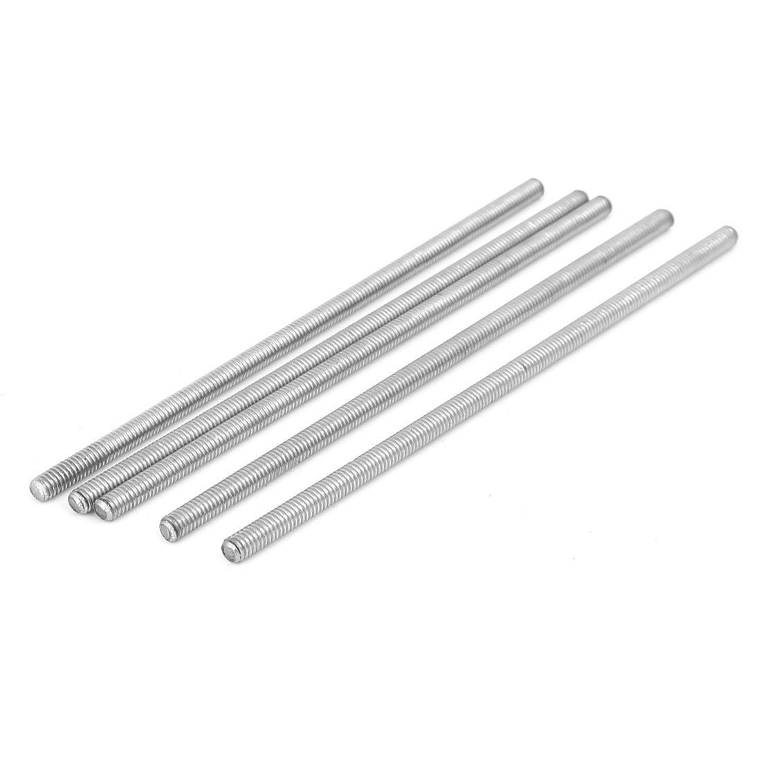 Sourcingmap M4 x 110mm 304 Stainless Steel Fully Threaded Rod Bar Studs Hardware 5 Pcs