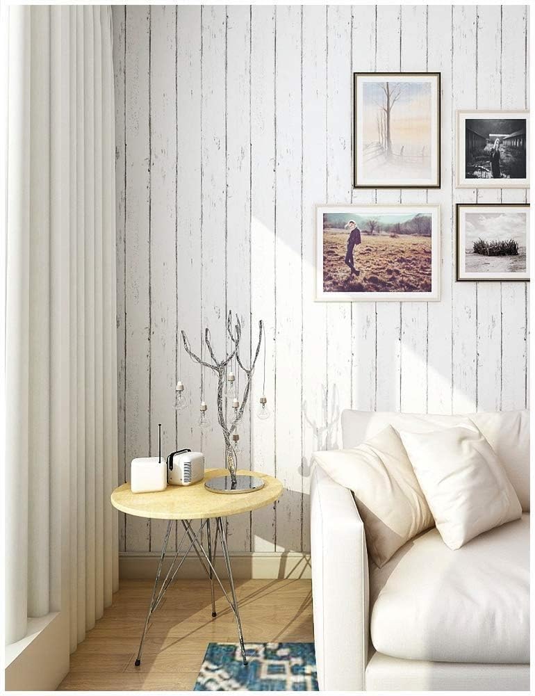 Wood Peel and Stick Self-Adhesive Removable Wallpaper, Decorative