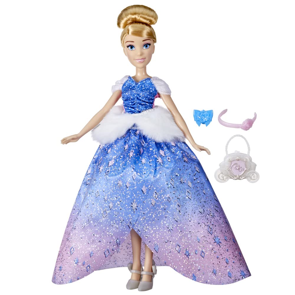Hasbro Disney Prinzessinnen Princess Cinderellas Clothes Gallery Fashion Doll, 10 Outfit Combinations, Toy for Children from 3 Years, F5043