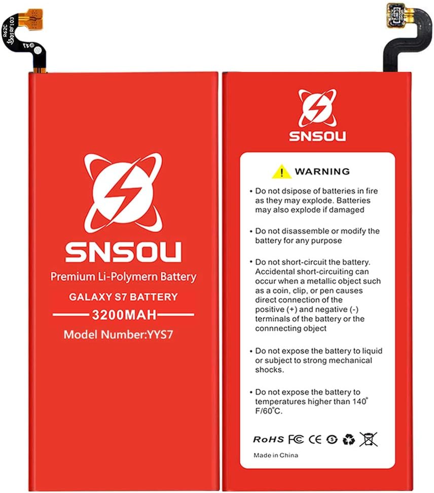 Galaxy S7 Battery, [Upgraded] SNSOU 3200mAh EB-BG930ABE Li-Polymer Replacement Battery for Samsung Galaxy S7 SM-G930 G930V G930T G930A G930P with Repair Replacement Kit Tools: Home Audio & Theater