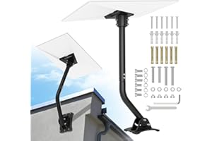 DNLBBO for Starlink Gen 3 Mount, Adjustable Metal Starlink Pole Mounting Kit, ompatible with V3 Starlink Standard Dish,Windproof, Rust-Proof and Corrosion-Resistant,Include Starlink Gen 3 Pipe Adapter