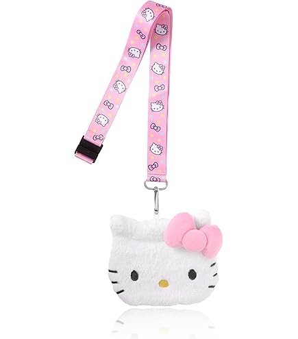 Amazon.com: Hello Kitty Deluxe Lanyard with Pouch Card Holder