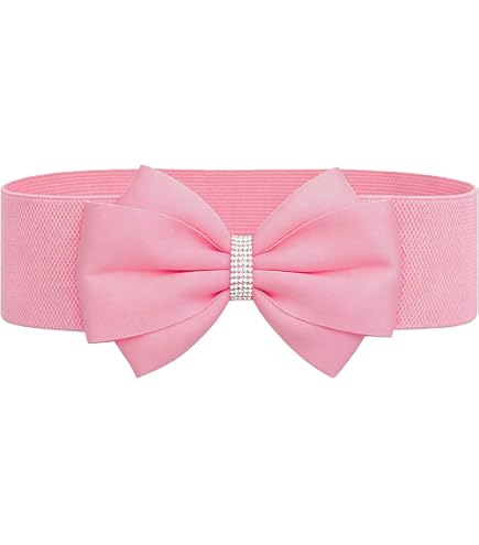 3285 Women\'s.75 Inch Bow Belt, Strawberry Shake Women\ main image 4