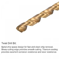 uxcell M8 x 1 Straight Flute Thread Tap and 7.0mm
