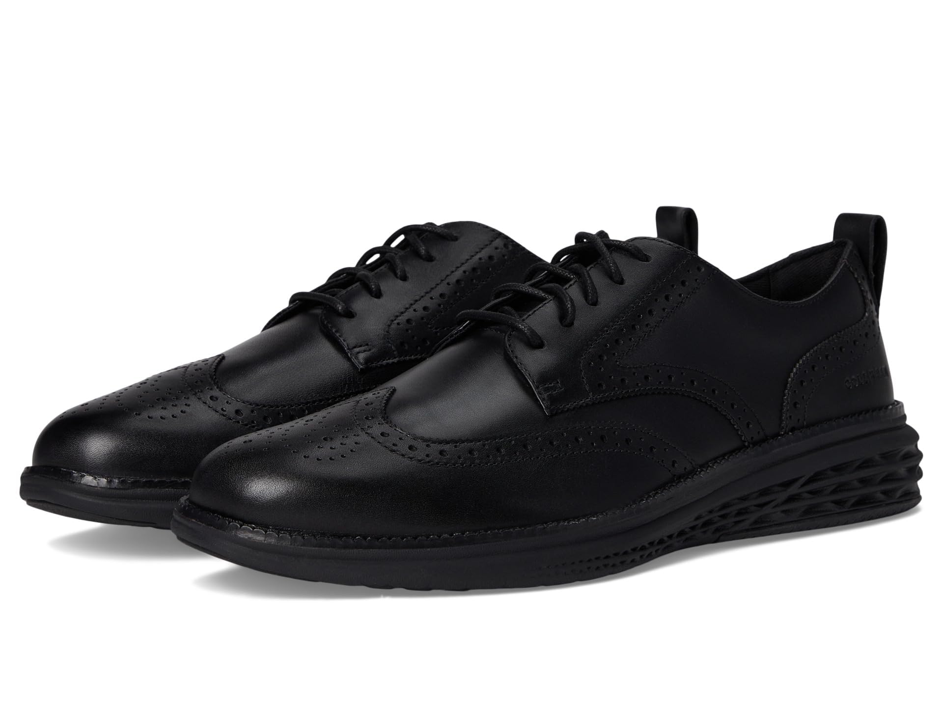 Photo 1 of Cole Haan Men's Grand Hurrion Wingtip Oxfords, Black/Black, 11-M US