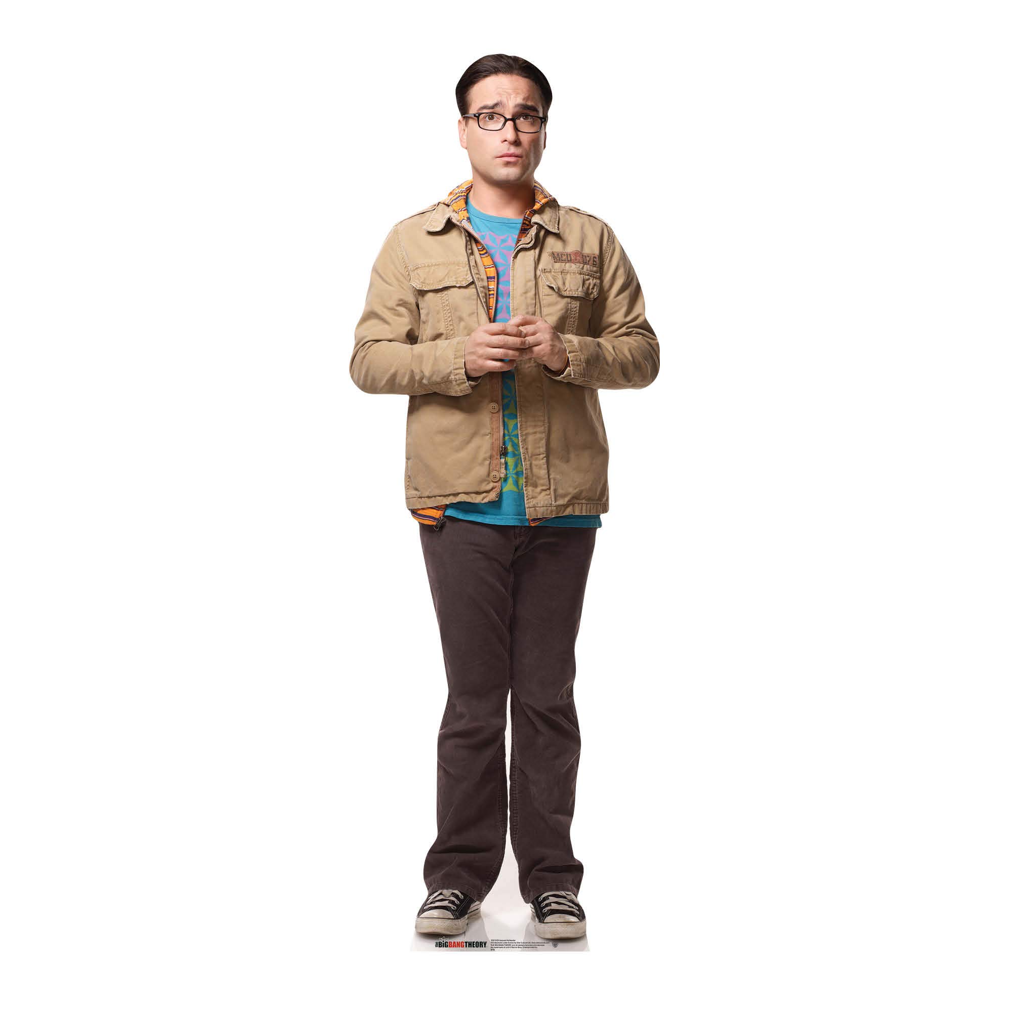 Star Cutouts SC619 The Big Bang Theory Leonard Hofstadter Lifesize Cardboard Cutout – Sitcom Gift, Nerd Culture Party Décor & Fan Display