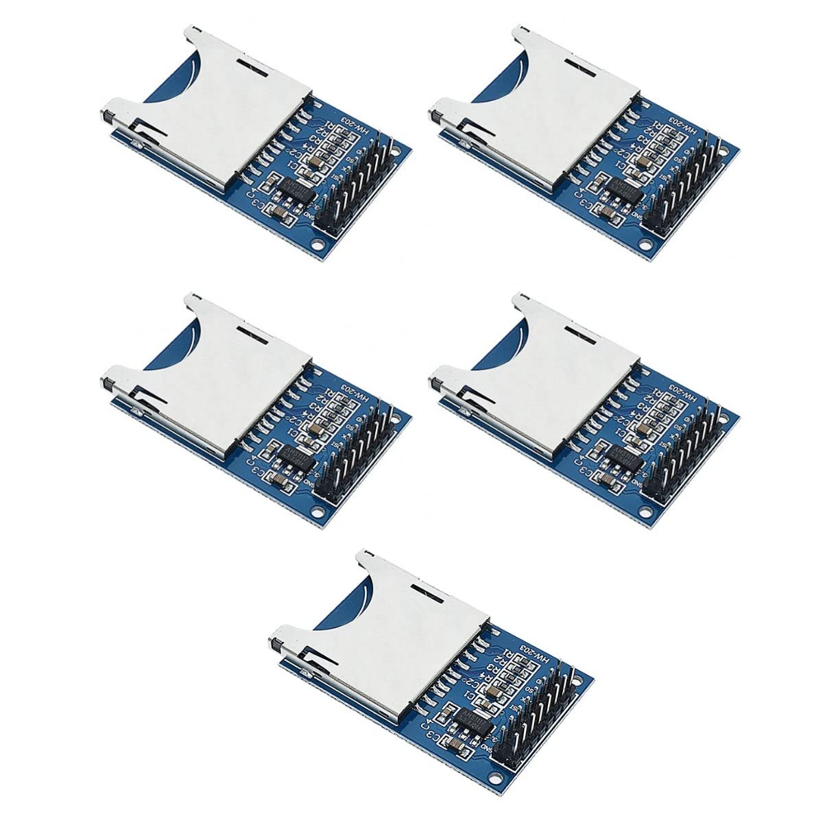 JZK SD Card Reader - Supports 3.3V & 5V, Reading & Writing Board, Adapter Module