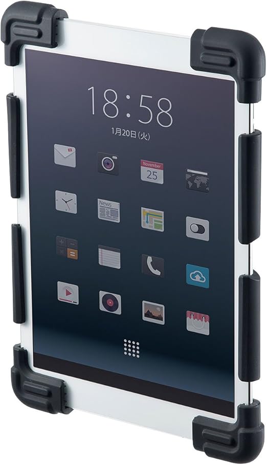 Amazon サンワサプライ耐衝撃シリコンケース タブレット 8 9 11 6インチ ブラック Pda Tabh4bk サンワサプライ パソコン 周辺機器 通販