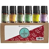 Rocky Mountain Oils The Essentials Kit - Includes Lavender, Lemon, Orange, Peppermint, Tea Tree, and Rosemary Essential Oil - Topical, and Cleaning - 5ml