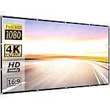 Projector Screen 120 inch 16:9 HD Foldable Anti-Crease Portable Projection Movies Screen for Home Theater Outdoor Indoor Supp