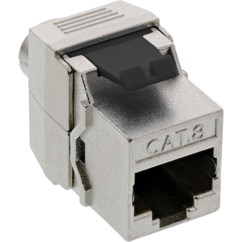 InLine 76202G Keystone RJ45 Socket SNAP-IN CAT.8.1 Screw Cap