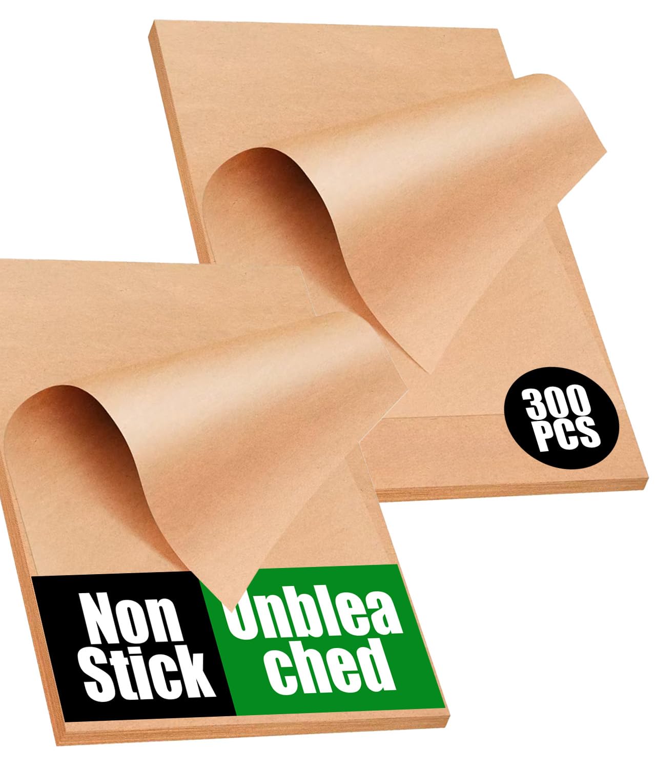 Photo 1 of 300 PCS Unbleached Parchment Paper Sheets for Baking 12x16 Inches, Non-Stick and Non-Toxic Precut Parchment Sheets for Oven, Cooking, Grilling, Air Fryer and Steaming - Fit for Half Sheet Pans
