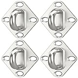 4 Pcs 3.2 Inch 304 Stainless Steel Pad Eye Plate